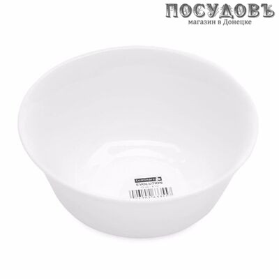 Luminarc Evolution Peps 63355 салатник, стекло упрочненное, цвет белый, Ø120×50 мм, Франция 1 шт.