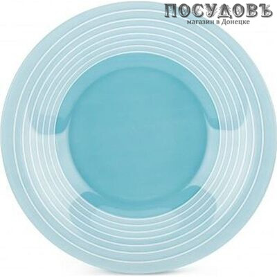Luminarc Factory P3624 тарелка глубокая, стекло упрочненное, цвет голубой, Ø215 мм, Франция 1 шт.