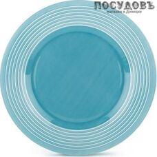 Luminarc Factory P3622 тарелка обеденная, стекло упрочненное, цвет голубой, Ø250 мм, Франция 1 шт.