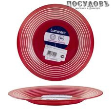 Luminarc Factory P3265 тарелка десертная, стекло упрочненное, цвет красный, Ø195 мм, Франция 1 шт.