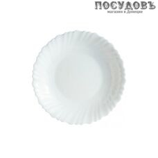 Luminarc Feston 11368 тарелка глубокая, стекло упрочненное, цвет белый, Ø210 мм, Франция 1 шт.