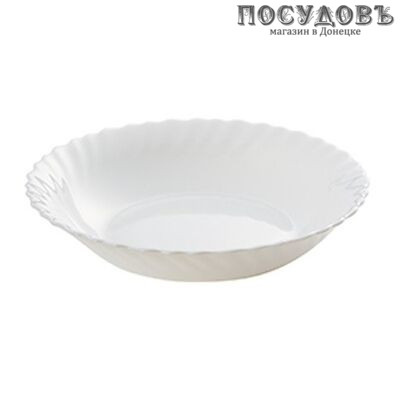 Luminarc Feston 11364 салатник, стекло упрочненное, цвет белый, Ø180 мм, Франция 1 шт.