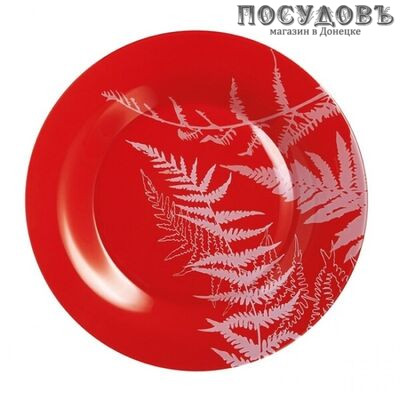 Luminarc Filicaria Rouge P3059 тарелка глубокая, стекло упрочненное, Ø215 мм, Франция 1 шт.