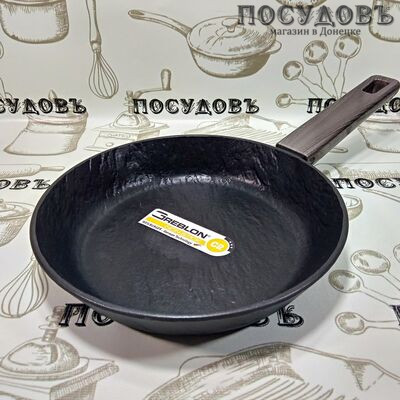 Maestro Rock Stone MR-1204-20 сковорода Ø200×40 мм, алюминий литой, антипригарное покрытие Greblon C2+ (Германия)