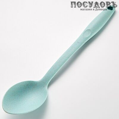 Webber Botanic sky BE-1594, ложка поварская, 330×65 мм, экопластик, цвет светло-голубой, на блистере 1 шт.