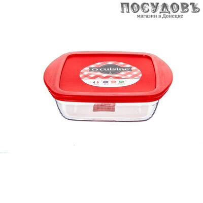 Pyrex 209PC00/1045 блюдо для запекания с крышкой, стекло жаропрочное, 220×220 мм
