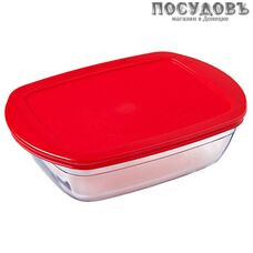 Pyrex 215PC00/1046 блюдо для запекания с крышкой, стекло жаропрочное, 230×150×65 мм