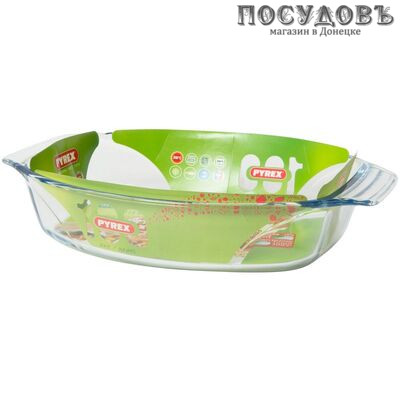 Pyrex Optimum 411B000/7046 блюдо для запекания, стекло жаропрочное, 350×240 мм