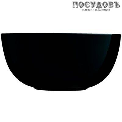 Luminarc Diwali P0790 салатник, стекло упрочненное, цвет черный, Ø210×93 мм, 2100 мл