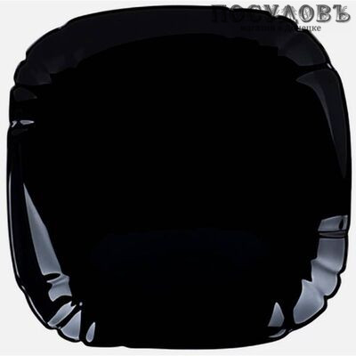 Luminarc Lotusia Black P7063 тарелка обеденная, Ø250 мм, стекло упрочненное