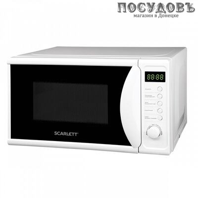 Scarlett 9020S02D микроволновая печь, 700 Вт, обычная (соло), 20 л, белый