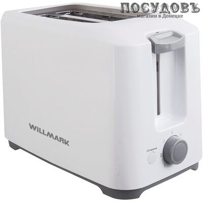 WillMark WTS-9218P тостер на 2 шт, 800 Вт, 300×156×190 мм, цвет белый