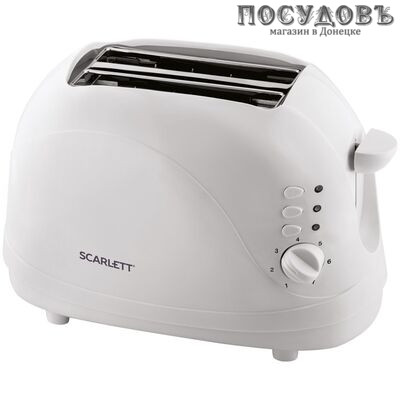 Scarlett SC-TM11006 тостер на 2 шт, 700 Вт, цвет белый