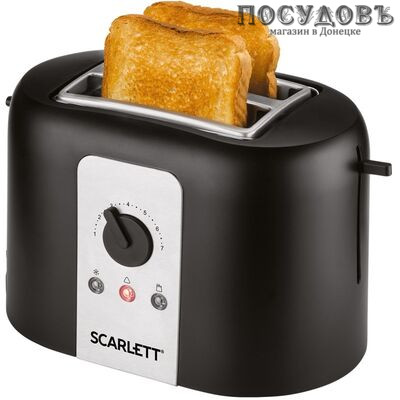 Scarlett SC-TM11016 тостер на 2 шт, 700 Вт, цвет черный