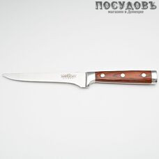 Webber Империал ВЕ-2220F нож обвалочный, лезвие: сталь нержавеющая 152×2,5 мм деревянная рукоятка, Россия, в упаковке 1 шт.
