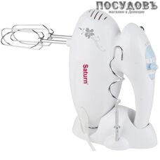Saturn ST-FP1021 миксер ручной, 150 Вт, 5 скоростей, цвет белый