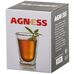 Agness 250-103 стакан с двойными стенками 300 мл, стекло, прозрачный, в упаковке 1 шт.