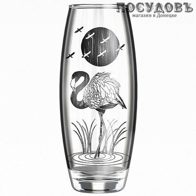 ДекоСтек Фламинго 966-Г, ваза, 260 мм, стекло