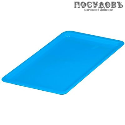 Ар-пласт 16016 поднос, полипропилен, 430×250×15 мм, голубой