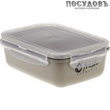 М-пластика Fresh М 1422 контейнер с герметичной крышкой, полипропилен, 180×130×65 мм, 800 мл, цвет коричневый