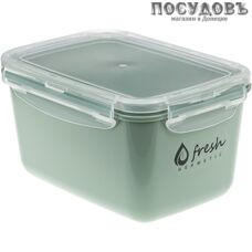 М-пластика Fresh М 1423 контейнер с крышкой, полипропилен, 180×130×100 мм, 1300 мл, фисташковый