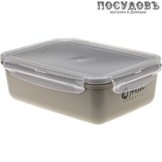 М-пластика Fresh М 1424 контейнер с герметичной крышкой, полипропилен, 210×155×75 мм, 1400 мл, капучино