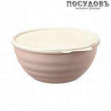 Phibo Wave 4332281 миска с крышкой, полипропилен, 1,55 л, Ø180×90 мм, голубой, розовый