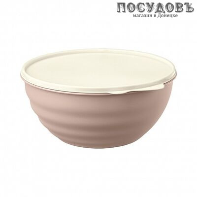 Phibo Wave 4332281 миска с крышкой, полипропилен, 1,55 л, Ø180×90 мм, голубой, розовый