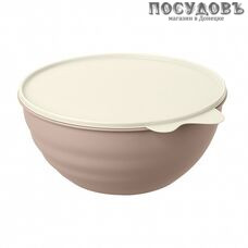 Phibo Wave 4312968 миска с крышкой, полипропилен, 2,8 л, Ø245×105 мм, голубой, розовый