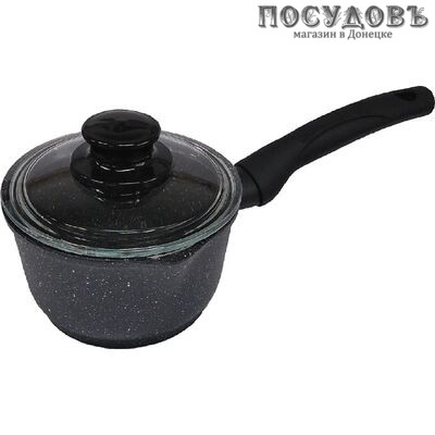 Victoria G09 1,5G Гранит ковш с крышкой 1,5 л, алюминий литой, Ø160 мм, гранитное покрытие, 2 пр.