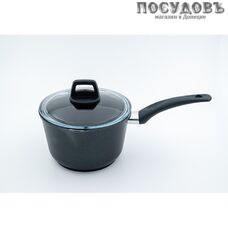 Victoria G09 2,0G Гранит ковш с крышкой 2,0 л, алюминий литой, Ø180 мм, гранитное покрытие, 2 пр.