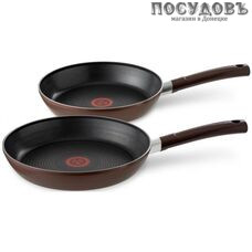 Tefal Tendance Brownie 04182820 сковороды в наборе Ø220, 260 мм, алюминий штампованный, антипригарное покрытие Powerglid, 2 шт.