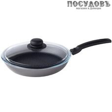 Scovo Dicsovery СД-027 сковорода с крышкой Ø220×40 мм, алюминий штампованный, антипригарное покрытие