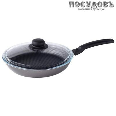 Scovo Dicsovery СД-028 сковорода с крышкой Ø240×40 мм, алюминий штампованный, антипригарное покрытие