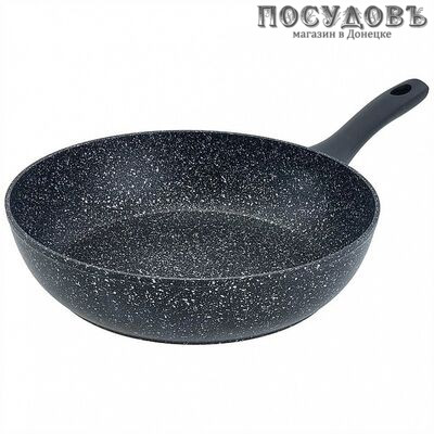 Alpenkok Stone Premium AK-0115/28N сковорода-сотейник Ø280 мм, алюминий литой, мраморное покрытие