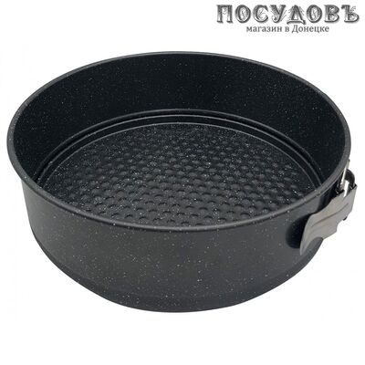 KING Hoff KH-1544 разъемная форма, сталь углеродистая, антипригарное покрытие, Ø220×68 мм