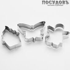 Webber ВЕ-4334/3 форма для печенья, сталь нержавеющая 3 шт.