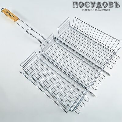 Webber Домбай-6/1, решетка-барбекю, сталь угреродистая хромированная, 410×300 мм 1 шт.