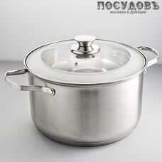 Webber ВЕ-304/2 кастрюля с крышкой 4 л, Ø200 мм, сталь нержавеющая, пятислойное дно