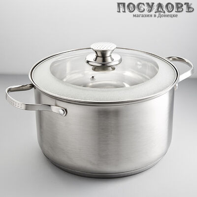 Webber ВЕ-304/2 кастрюля с крышкой 4 л, Ø200 мм, сталь нержавеющая, пятислойное дно
