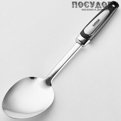 Webber Imperio inox BE-1636, ложка поварская, 310 мм, сталь нержавеющая, пластиковая ручка, цвет черный