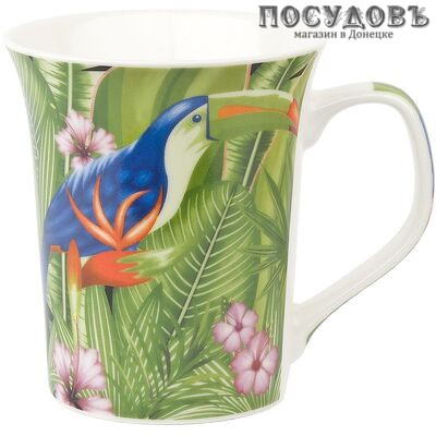Коралл Тропические птицы 1110034 кружка, 370 мл, фарфор 1 шт.