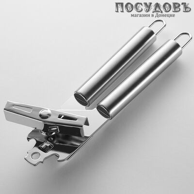 Webber Steel BE-5326, консервный ключ, 200×50×44 мм, сталь нержавеющая, ручка сталь нержавеющая