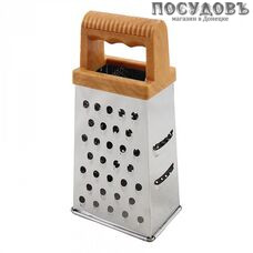 Webber ВЕ-049 терка 4-х гранная, (сталь нержавеющая), ручка пластик под дерево, Россия