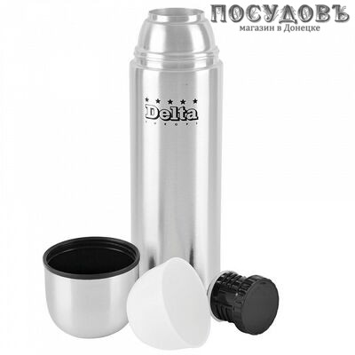 Delta SVD-1000B термос, колба сталь нержавеющая 1000 мл, цвет металлик