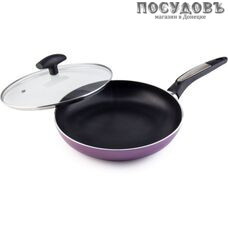 Galaxy Line GL9828 сковорода с крышкой Ø250 мм, алюминий штампованный, антипригарное покрытие Silkware