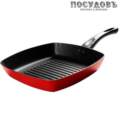 Galaxy Line GL9852 сковорода-гриль Ø280×45 мм, алюминий штампованный, антипригарное покрытие Silkware