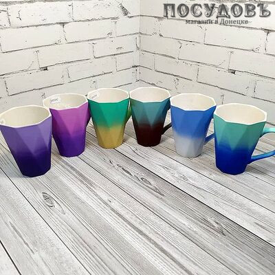 КНР BPD005 кружка, 300 мл, керамика c покрытием Soft Touch, микс