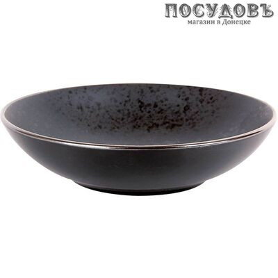 Коралл Elite black 19S509-8BOWL салатник, Ø200×55 мм, 800 мл, керамика