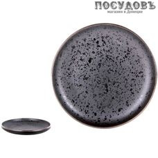 Коралл Elite black 19S509S/P тарелка десертная, Ø180×30 мм, керамика